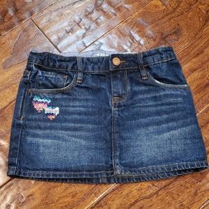 Gap girls size 6 regular denim skirt